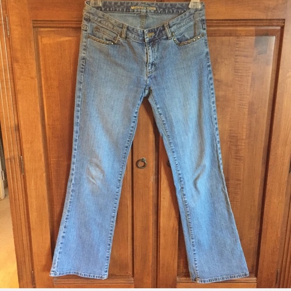 Michael Kors Jeans with Gold Studs Sz 6 - Picture 1 of 8